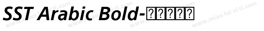 SST Arabic Bold字体转换